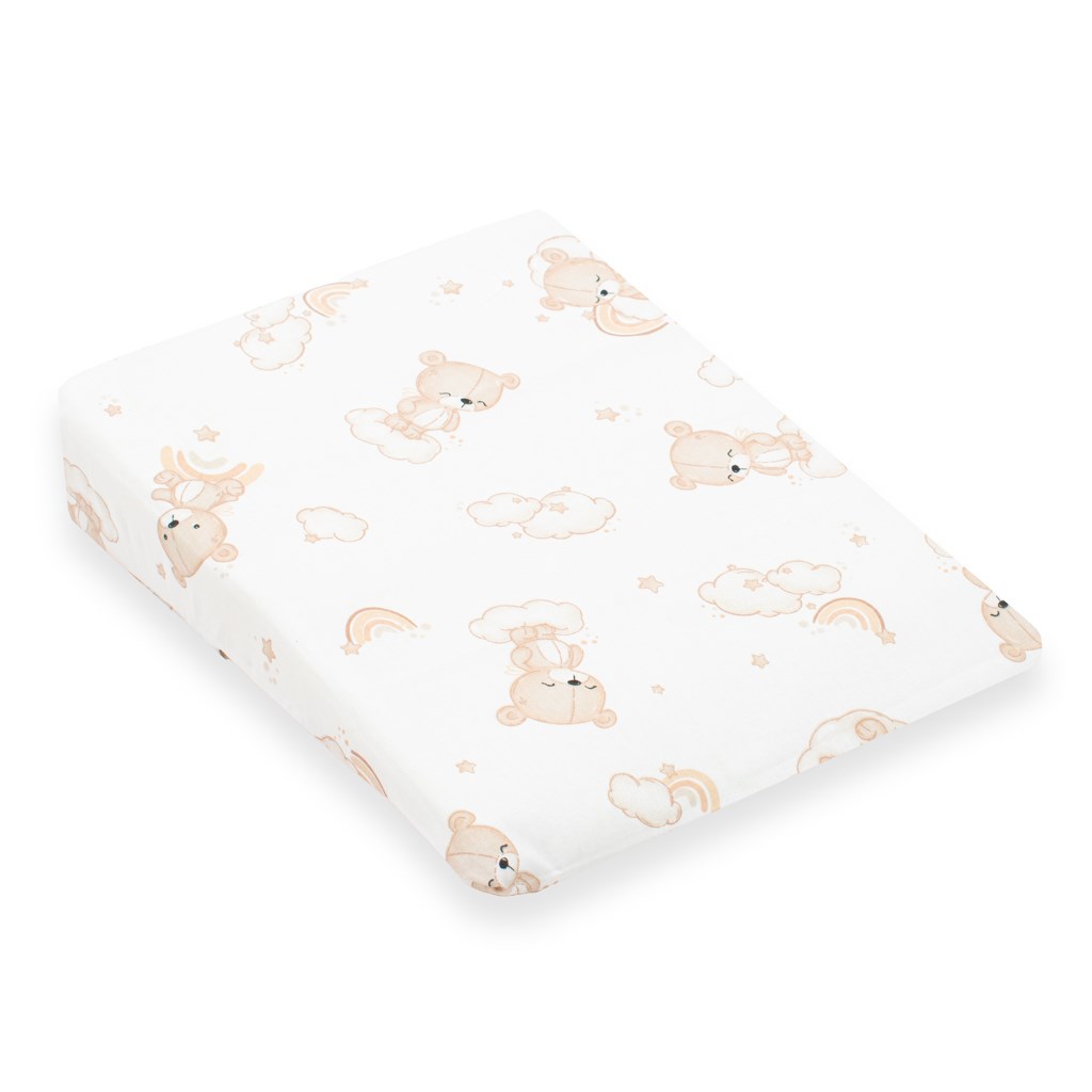 Potah-na-detsky-vankus-klin-New-Baby-BASIC-30x37cm-bear-beige Poťah na detský vankúš - klin New Baby BASIC 30x37cm bear beige – Obrázok 1