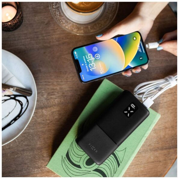 Powerbanka FIXED Zen 30 s LCD displejom a výstupom PD 20W, 30 000 mAh, čierna – Obrázok 5