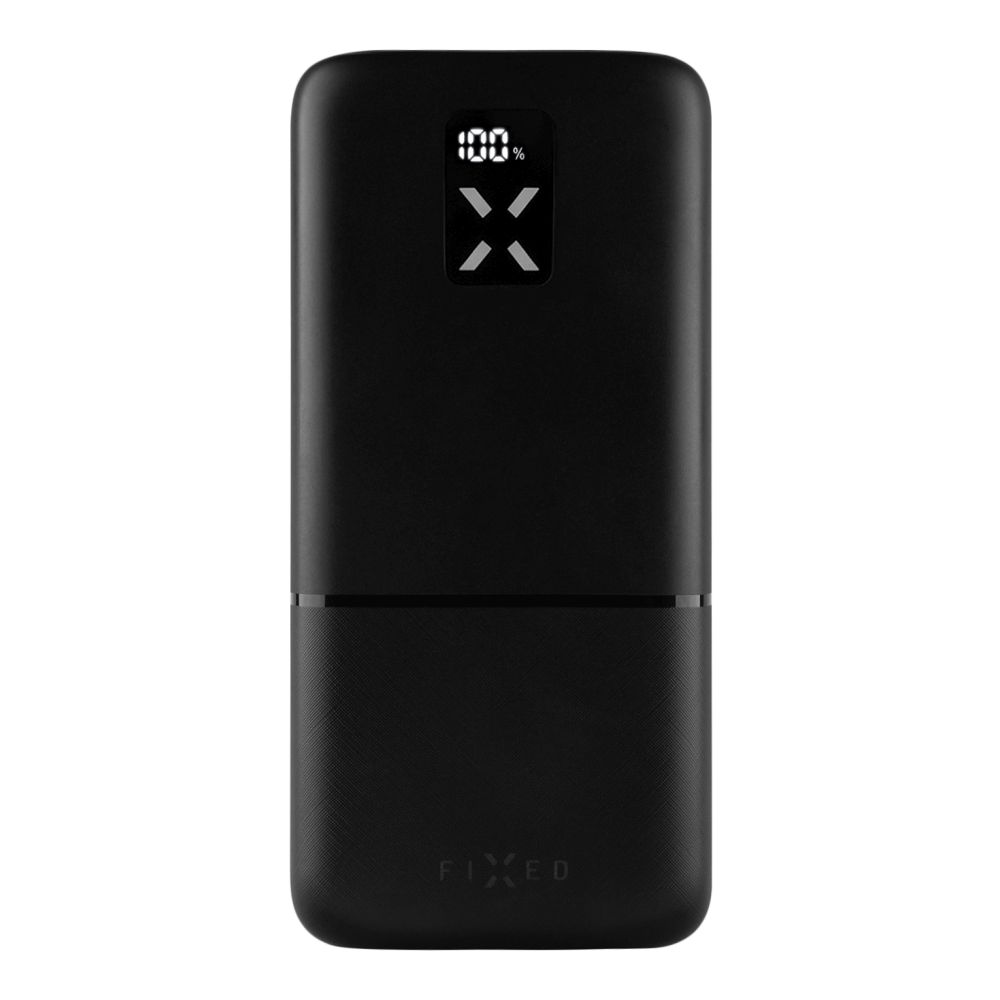 Powerbanka-FIXED-Zen-30-s-LCD-displejom-a-vystupom-PD-20W-30-000-mAh-cierna Powerbanka FIXED Zen 30 s LCD displejom a výstupom PD 20W, 30 000 mAh, čierna – Obrázok 1