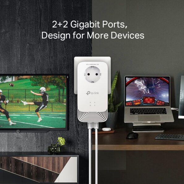 Powerline ethernet TP-Link PG2400P KIT G.hn adaptér (1428 Mbps), 2x GLan – Obrázok 3