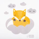 Prebaľovací nadstavec New Baby Líška biely 50x70cm – Obrázok 3