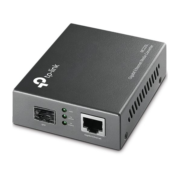 Prevodnik-TP-Link-MC220L-Transceiver-1G-RJ45-SFP Prevodník TP-Link MC220L Transceiver, 1G RJ45, SFP – Obrázok 1
