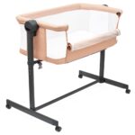 Prístavná postieľka Rose Baby Mix lososová – Obrázok 2