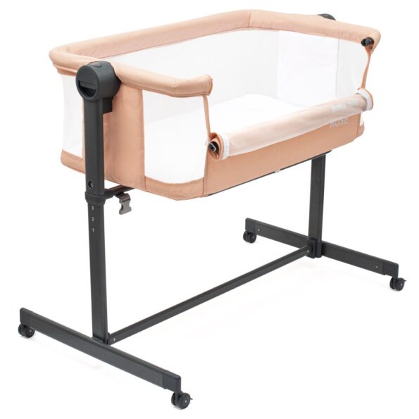 Prístavná postieľka Rose Baby Mix lososová – Obrázok 2