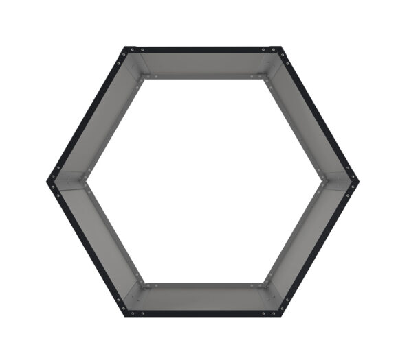 Prístrešok na drevo G21 HEX 53 - 92 x 60 cm, antracitový – Obrázok 2