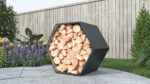Prístrešok na drevo G21 HEX 53 - 92 x 60 cm, antracitový – Obrázok 4