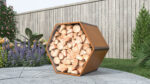 Prístrešok na drevo G21 HEX 53 - 92 x 60 cm, hnedý – Obrázok 4