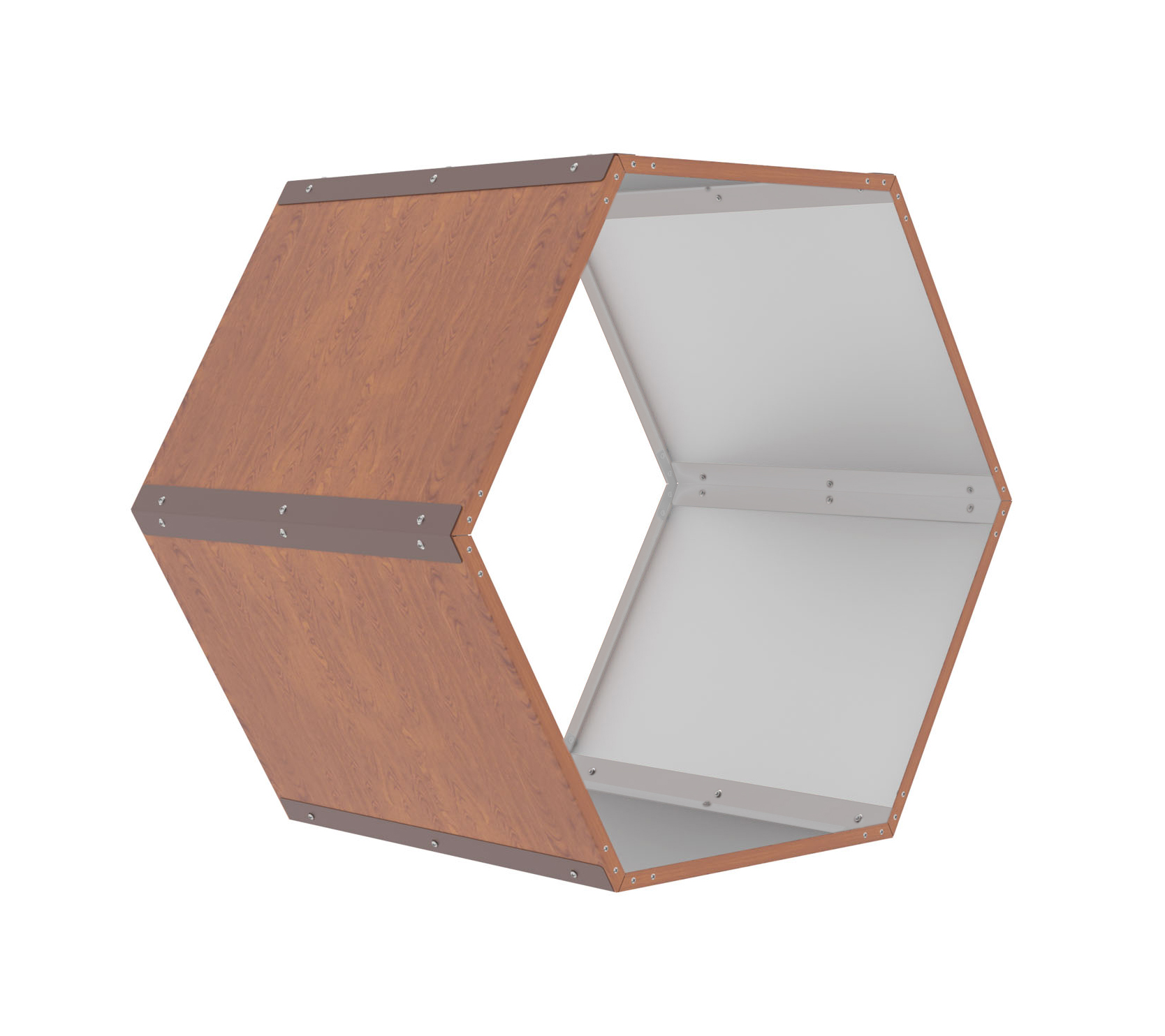 Pristresok-na-drevo-G21-HEX-53-92-x-60-cm-hnedy Prístrešok na drevo G21 HEX 53 - 92 x 60 cm, hnedý – Obrázok 1