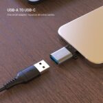 Redukcia FIXED Link USB-A na USB-C, z hliníka, sivá – Obrázok 2