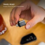Redukcia FIXED Link USB-A na USB-C, z hliníka, sivá – Obrázok 4
