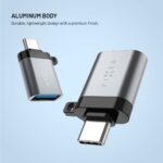 Redukcia FIXED Link USB-A na USB-C, z hliníka, sivá – Obrázok 5