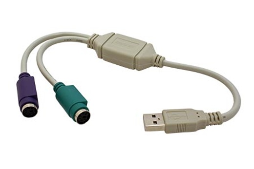 Redukcia-USB-2x-PS2 Redukcia USB -> 2x PS2 – Obrázok 1