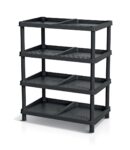 Regál Prosperplast na topánky TASSY RACK – čierny
