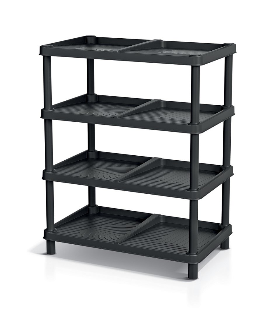 Regal-Prosperplast-na-topanky-TASSY-RACK-–-cierny Regál Prosperplast na topánky TASSY RACK – čierny – Obrázok 1