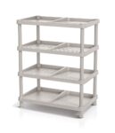 Regál Prosperplast na topánky TASSY RACK – svetlohnedý