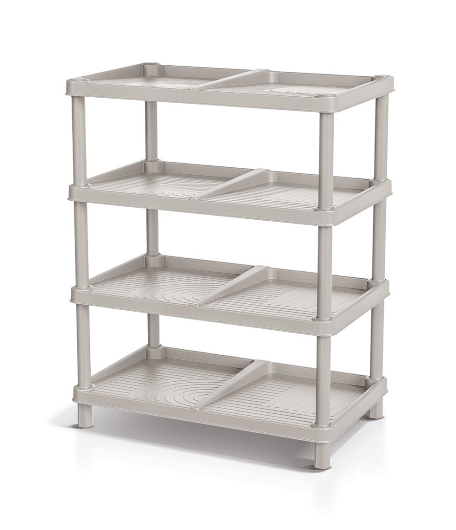 Regal-Prosperplast-na-topanky-TASSY-RACK-–-svetlohnedy Regál Prosperplast na topánky TASSY RACK – svetlohnedý – Obrázok 1