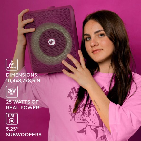 Repro Stromberg CHUNK Bluetooth 25W, fialový – Obrázok 4