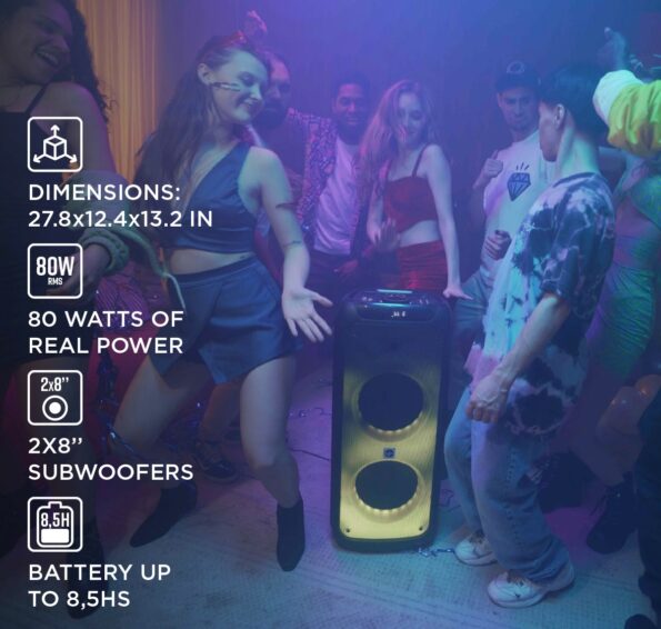 Repro Stromberg TONE 2 Bluetooth s mikrofónom 80W – Obrázok 6