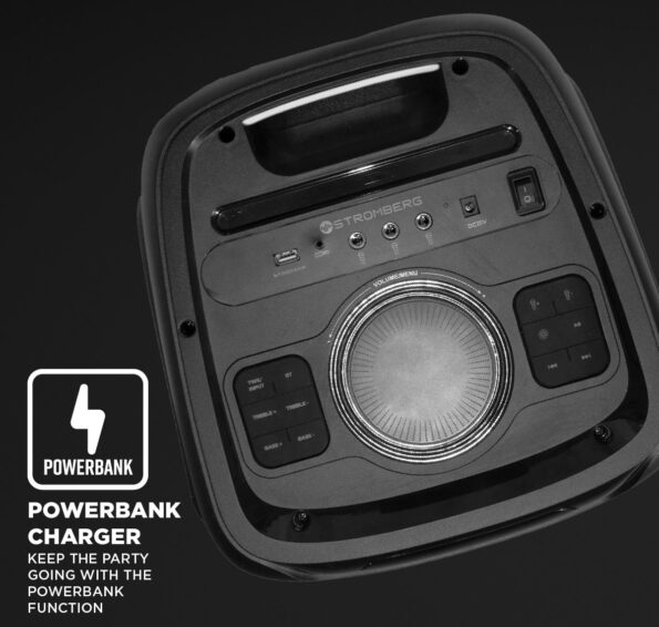 Repro Stromberg párty Tempo 2 Bluetooth s mikrofónom 120W – poškodený obal – Obrázok 4