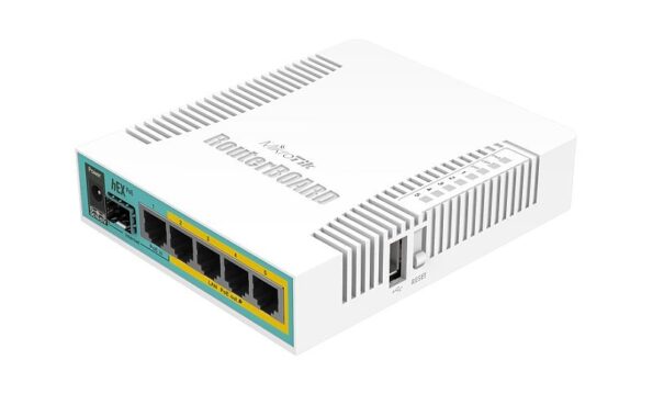 RouterBoard Mikrotik RB960PGS hEX PoE 800MHz CPU, 128MB RAM, 5xGLAN, USB, L4, PSU – Obrázok 3