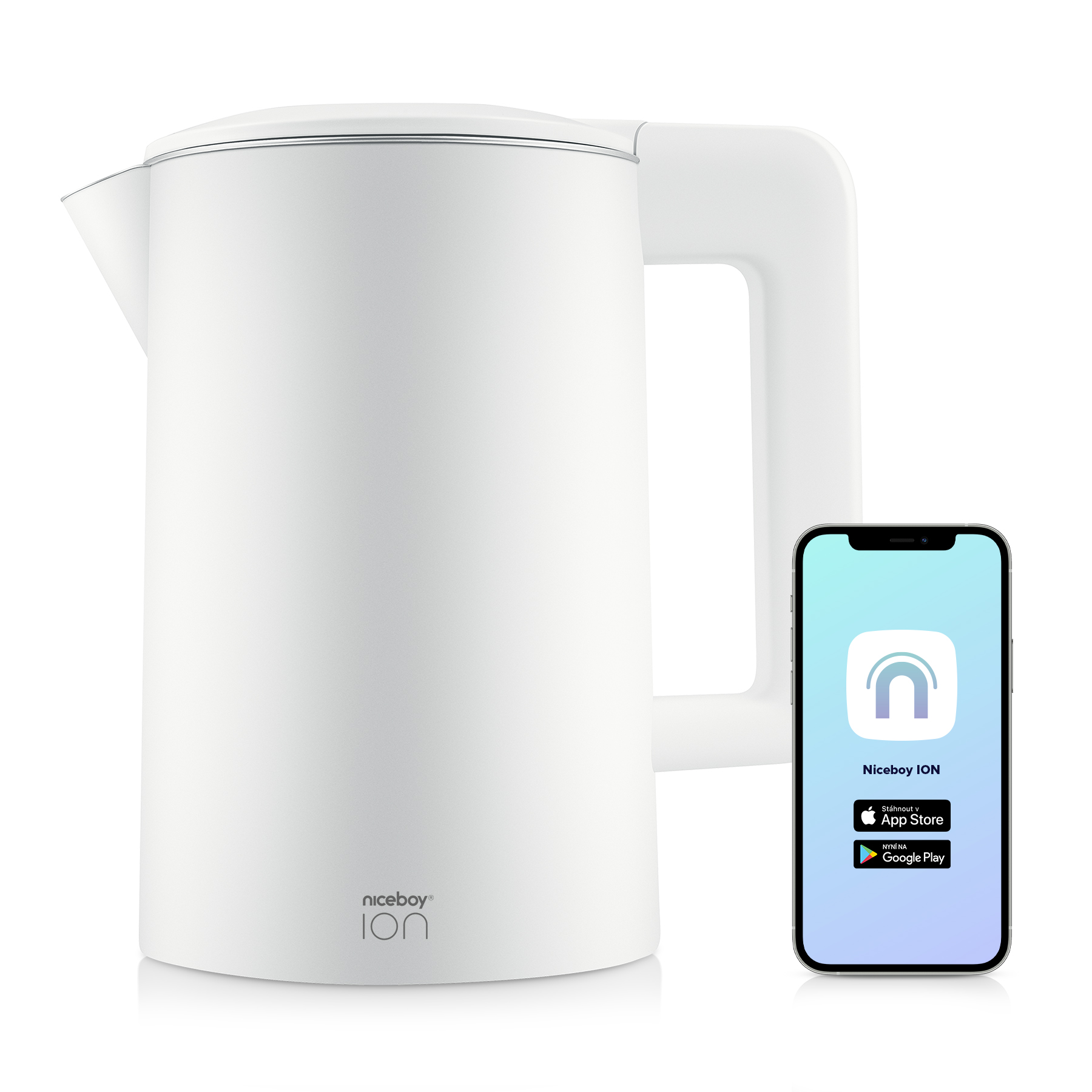 Rychlovarna-kanvica-Niceboy-ION-SmartKettle-17-l-biela Rýchlovarná kanvica Niceboy ION SmartKettle 1,7 l biela – Obrázok 1
