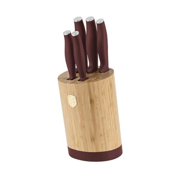 Sada nožov Berlingerhaus so stojanom Bamboo 6 ks Leonardo Collection – Obrázok 2