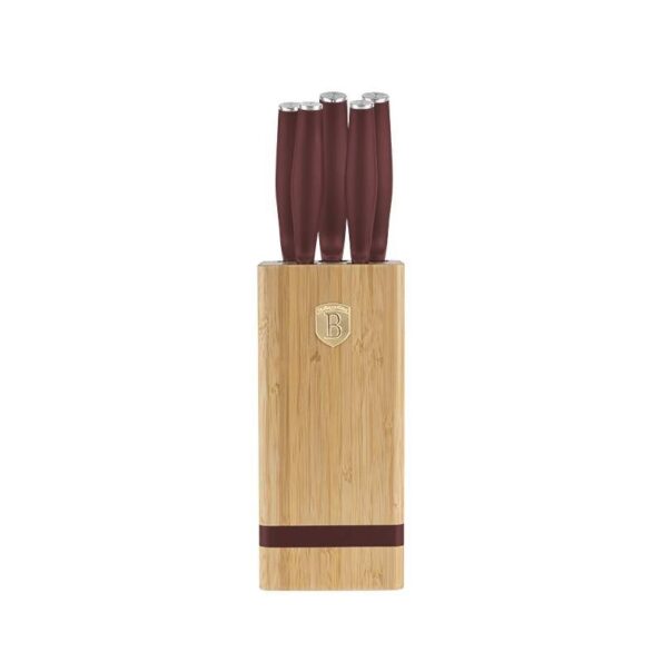 Sada nožov Berlingerhaus so stojanom Bamboo 6 ks Leonardo Collection – Obrázok 3