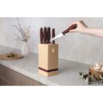 Sada nožov Berlingerhaus so stojanom Bamboo 6 ks Leonardo Collection – Obrázok 4