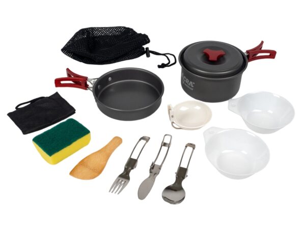 Sada riadu Acra C20 camping set alluminium pre 1-2 osoby – Obrázok 6