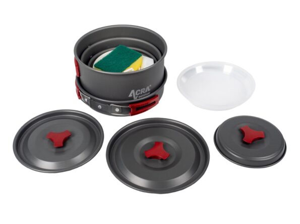 Sada riadu Acra C22 camping set alluminium pre 3-4 osoby – Obrázok 8