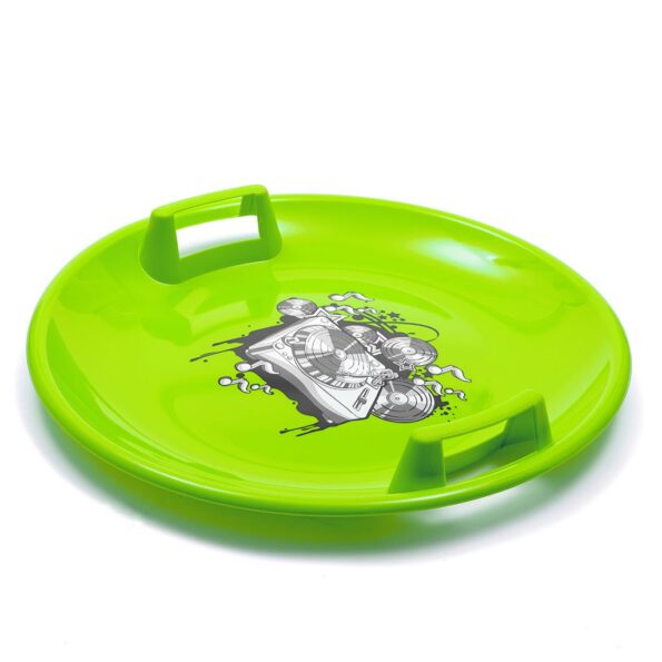 Sánkovací tanier Baby Mix 60 cm MUSIC zelený – Obrázok 3