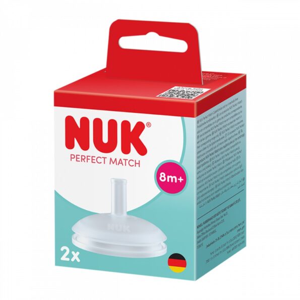 Silikónové náhradné slamky NUK Perfect Match 2 ks – Obrázok 2