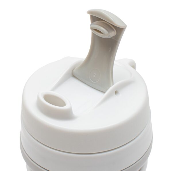 Silikónový skladací pohár 350 ml 2v1 New Baby - Sivý – Obrázok 2
