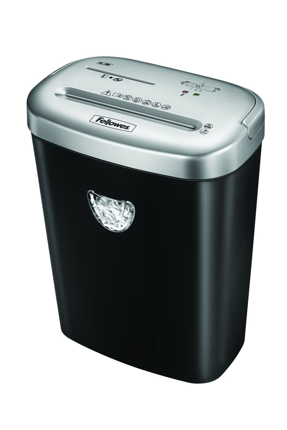 Skartovac-Fellowes-Powershred-53-C-P-4-Cross-cut-4×35-mm-9-listov-23l-CDDVD-Credit-Card Skartovač Fellowes Powershred 53 C P-4, Cross cut 4×35 mm, 9 listov, 23l, CD+DVD, Credit Card – Obrázok 1