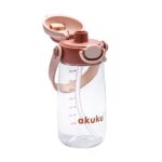 Školská fľaša so slamkou Akuku 480 ml, mocha – Obrázok 5