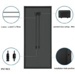 Solárny panel SOLARFAM 120W mono čierny rám – Obrázok 3