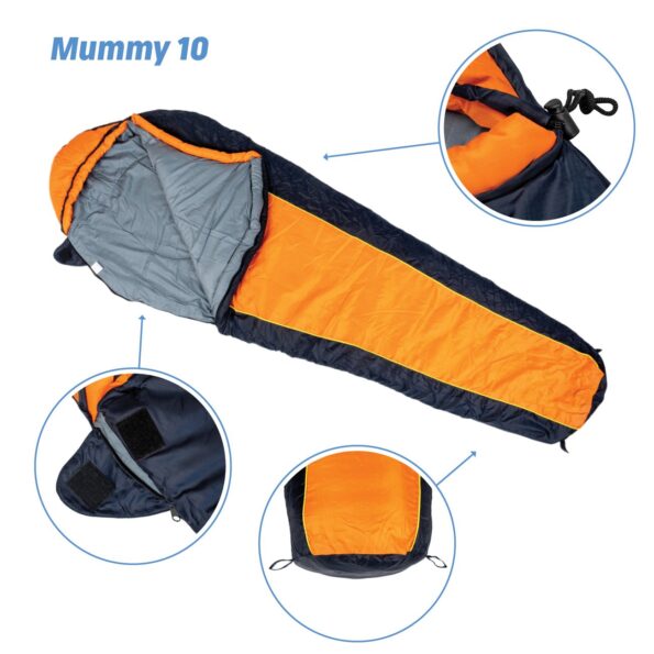 Spacák Acra Mummy10 220 x 80/55 cm mumie – Obrázok 2