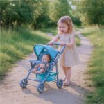Športový kočík pre bábiky Baby Mix Lana mint – Obrázok 7