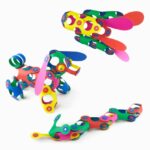 Stavebnica CLIXO Rainbow - magnetická, 42 kusov – Obrázok 5