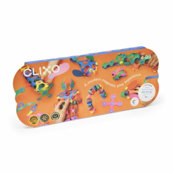 Stavebnica CLIXO Super Rainbow - magnetická, 60 kusov – Obrázok 2