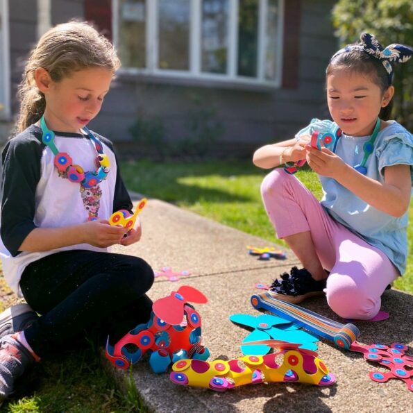 Stavebnica CLIXO Super Rainbow - magnetická, 60 kusov – Obrázok 8