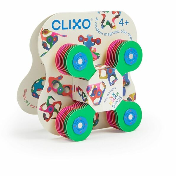 Stavebnica CLIXO Tiny & Mighty - magnetická, 9 kusov – Obrázok 2