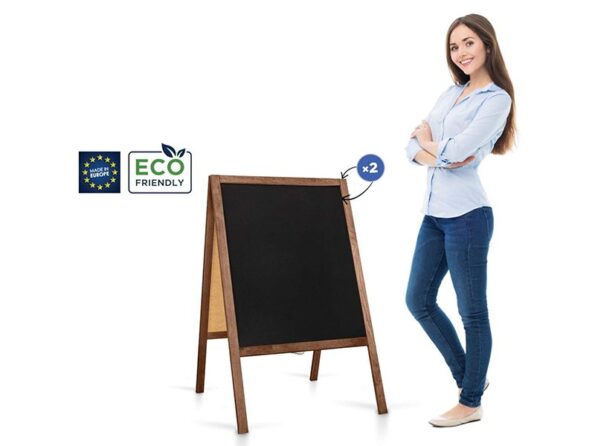 Stojan Classic informačný/reklamný "M" 100 x 60 cm – Obrázok 2