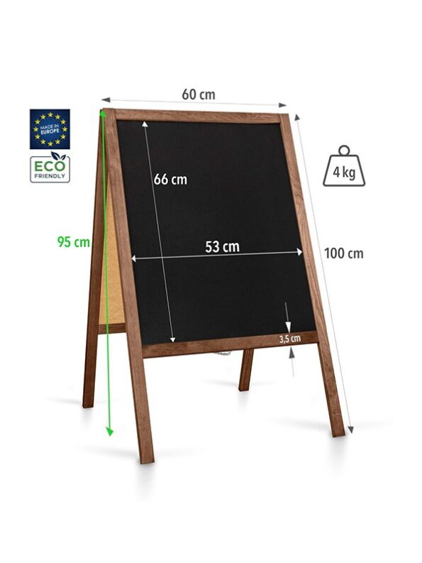 Stojan Classic informačný/reklamný "M" 100 x 60 cm – Obrázok 3