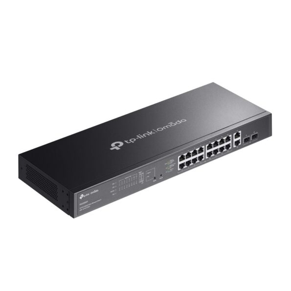 Switch TP-Link ES220GMP 2x GLan, 16x GLan s PoE+, 2x SPF combo, 250W, 19", Omáda SDN – Obrázok 4