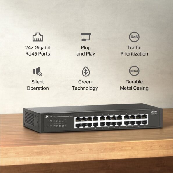 Switch TP-Link LS1024G 24x GLAN – Obrázok 4