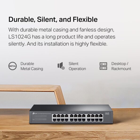 Switch TP-Link LS1024G 24x GLAN – Obrázok 6