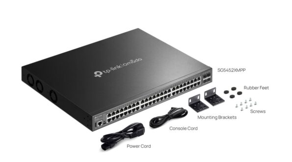 Switch TP-Link SG5452XMPP 40x GLan s POE+, 8x GLan s PoE++, 4x SFP+, 770W, 19", Omáda SDN – Obrázok 6