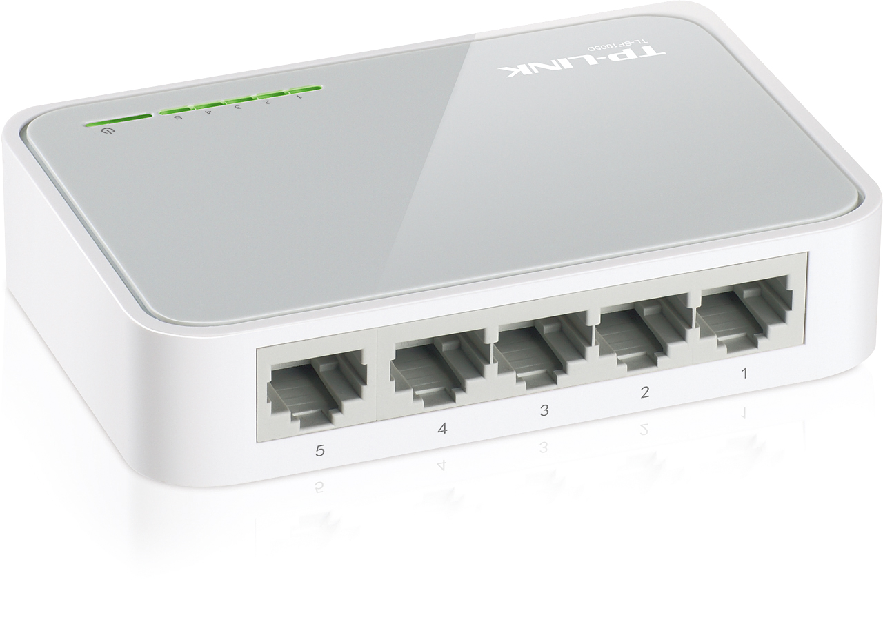 Switch-TP-Link-TL-SF1005D-5x-LAN-plast Switch TP-Link TL-SF1005D 5x LAN, plast – Obrázok 1