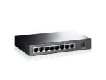 Switch TP-Link TL-SF1008P 8x LAN, 4xPoE, 57W, kov – Obrázok 2